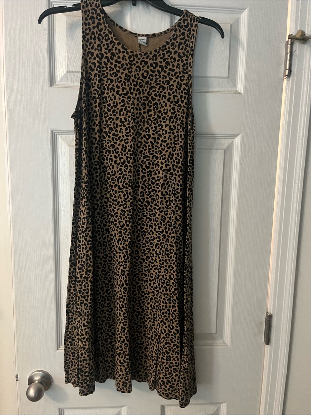 Old Navy Leopard Print A-Line Dress - Tan and Black